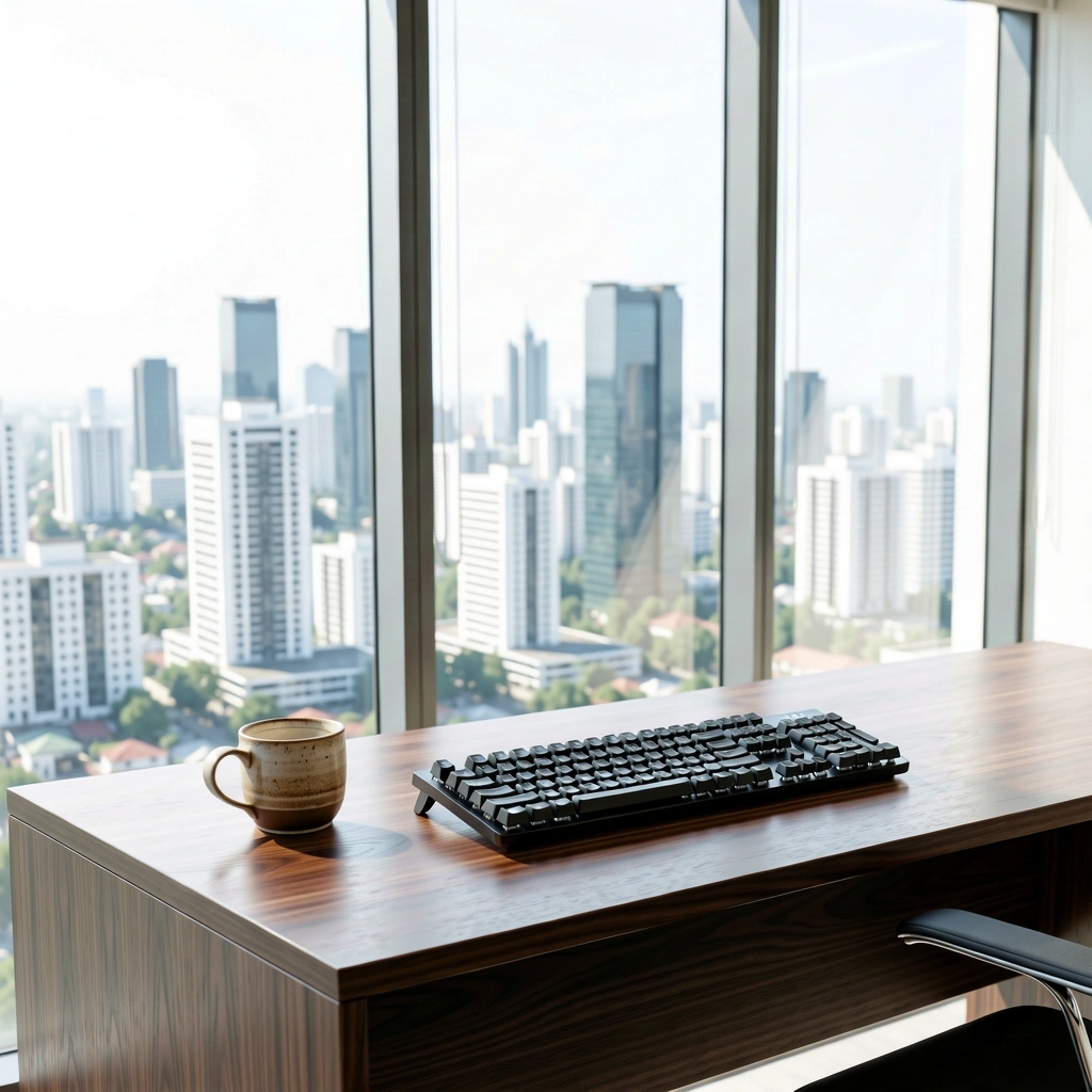 Professional modern workspace in Jakarta